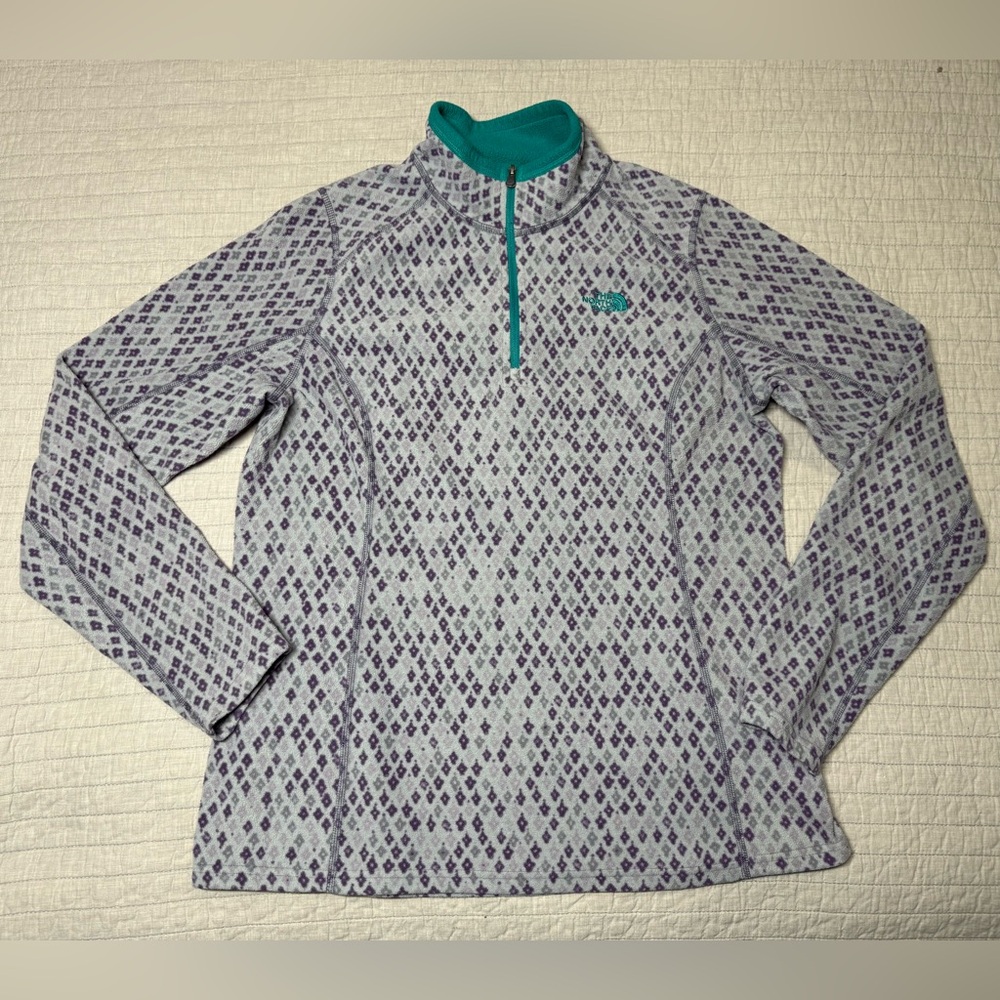 The North Face Lightweight 1/4 Zip Fleece Pullover Size Large